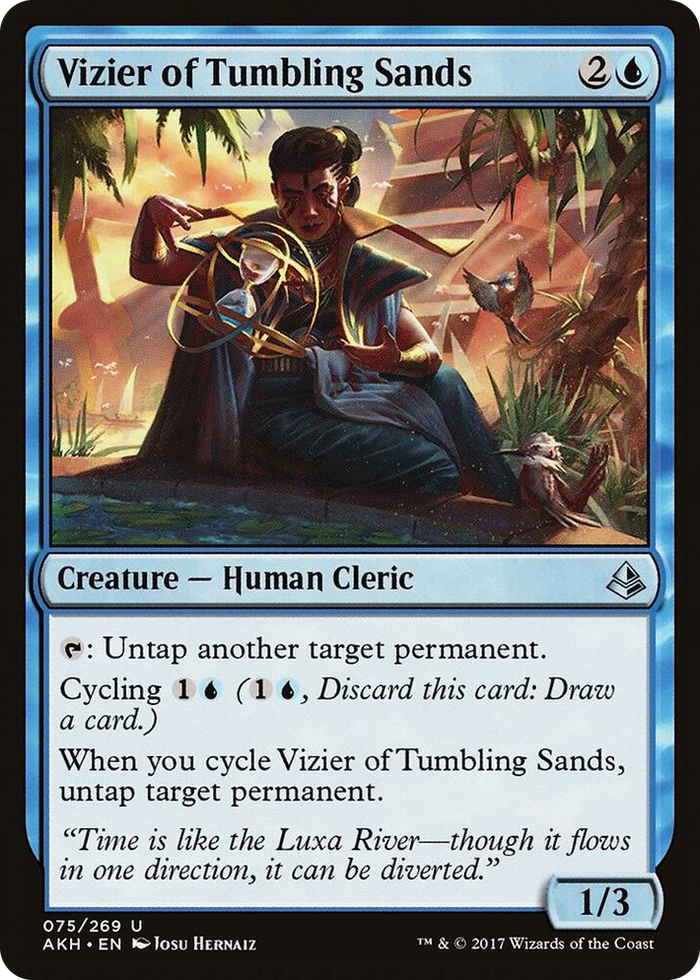 Vizier of Tumbling Sands #75 U - Amonkhet Pokemon card