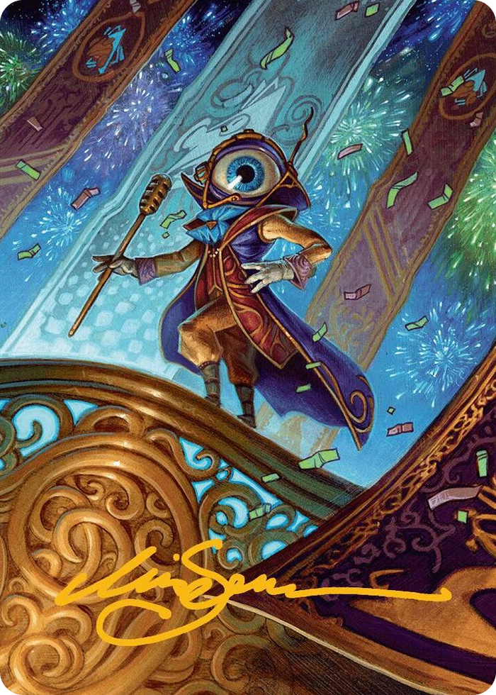 Vnwxt, Verbose Host Art Card (Gold-Stamped Signature) #8 S - Art Series: Aetherdrift Pokemon card