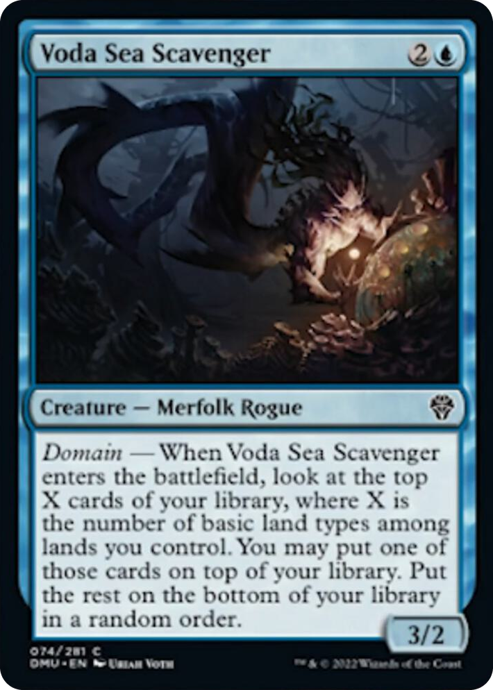 0074 Voda Sea Scavenger C Dominaria United