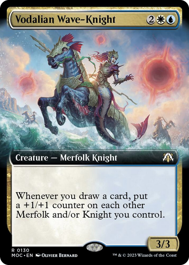 0130 Vodalian Wave-Knight (Extended Art) R Commander: March of the Machine