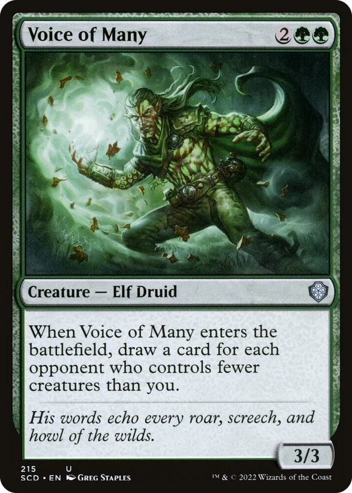 Voice of Many #215 U - Starter Commander Decks Pokemon card