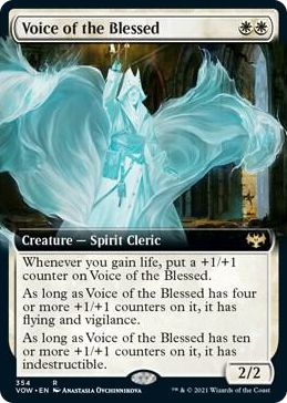 0354 Voice of the Blessed (Extended Art) R Innistrad: Crimson Vow