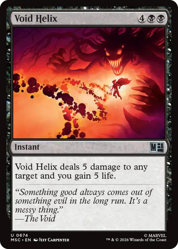 Void Helix #674 U - Commander: Marvel Super Heroes Pokemon card