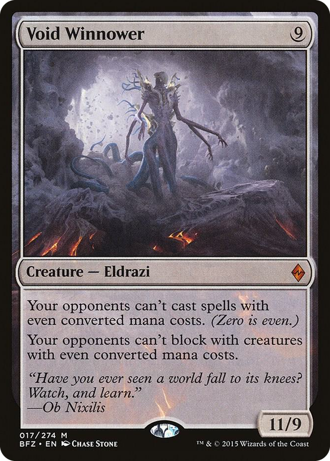 Void Winnower #17 M - Battle for Zendikar Pokemon card