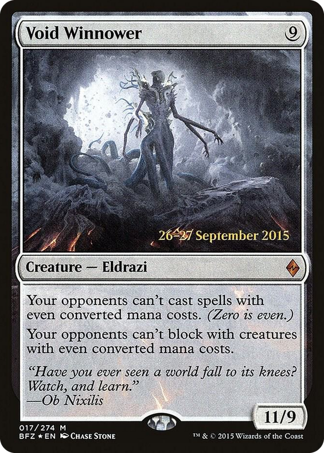 0017 Void Winnower M Prerelease Cards