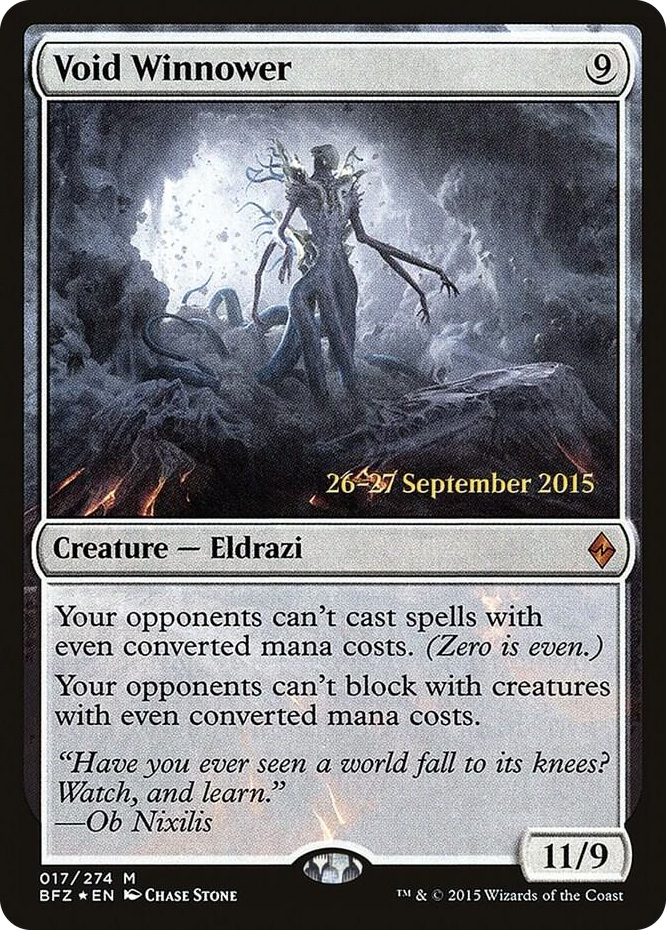 Void Winnower #17 M - Prerelease Cards Pokemon card