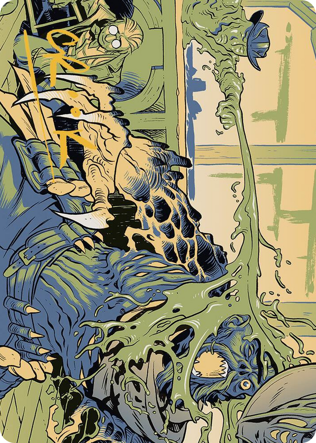 0049 Voidslime Art Card (Gold-Stamped Signature) S Art Series: Outlaws of Thunder Junction