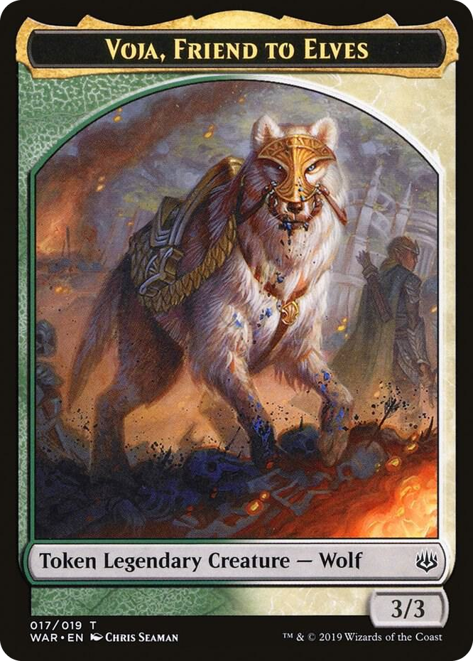 0017 Voja, Friend to Elves Token T War of the Spark