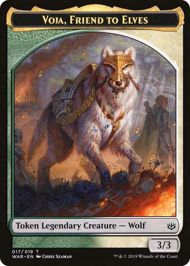 0017 Voja, Friend to Elves Token T War of the Spark