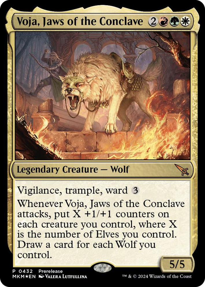 0432 Voja, Jaws of the Conclave M Prerelease Cards