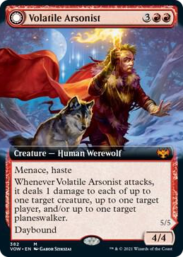 0382 Volatile Arsonist (Extended Art) M Innistrad: Crimson Vow