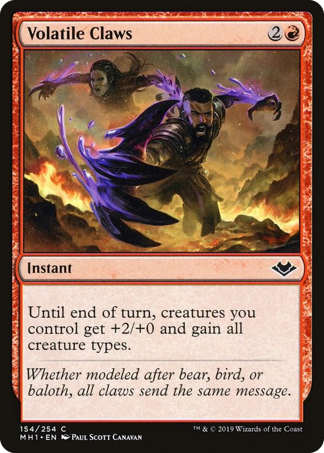 0154 Volatile Claws C Modern Horizons