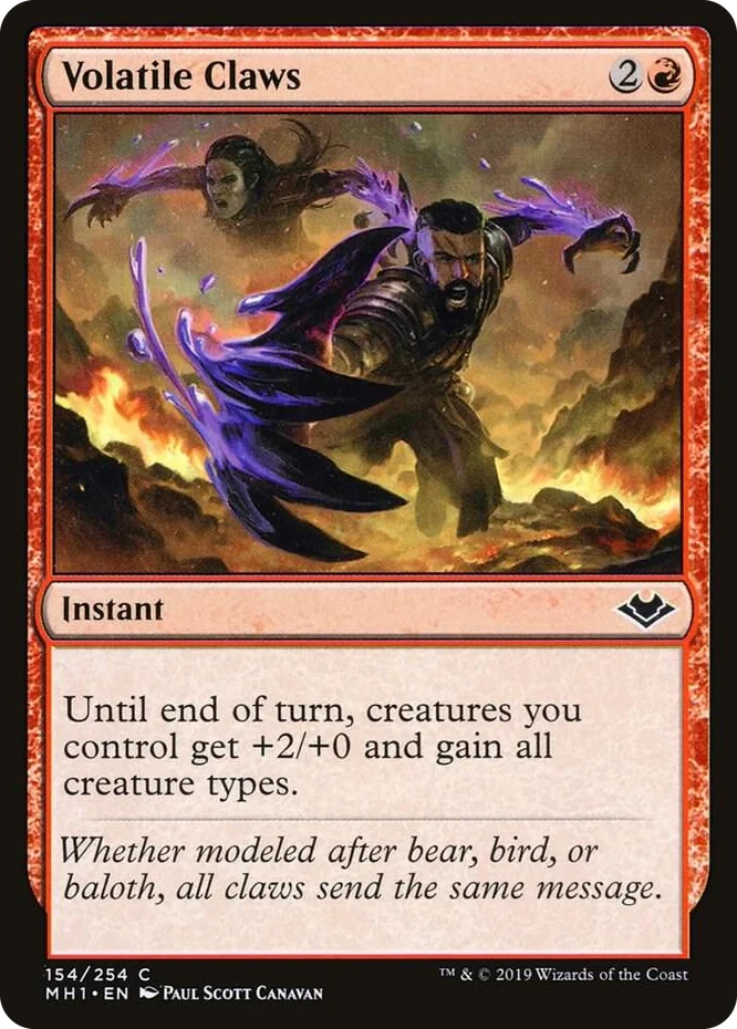 0154 Volatile Claws C Modern Horizons
