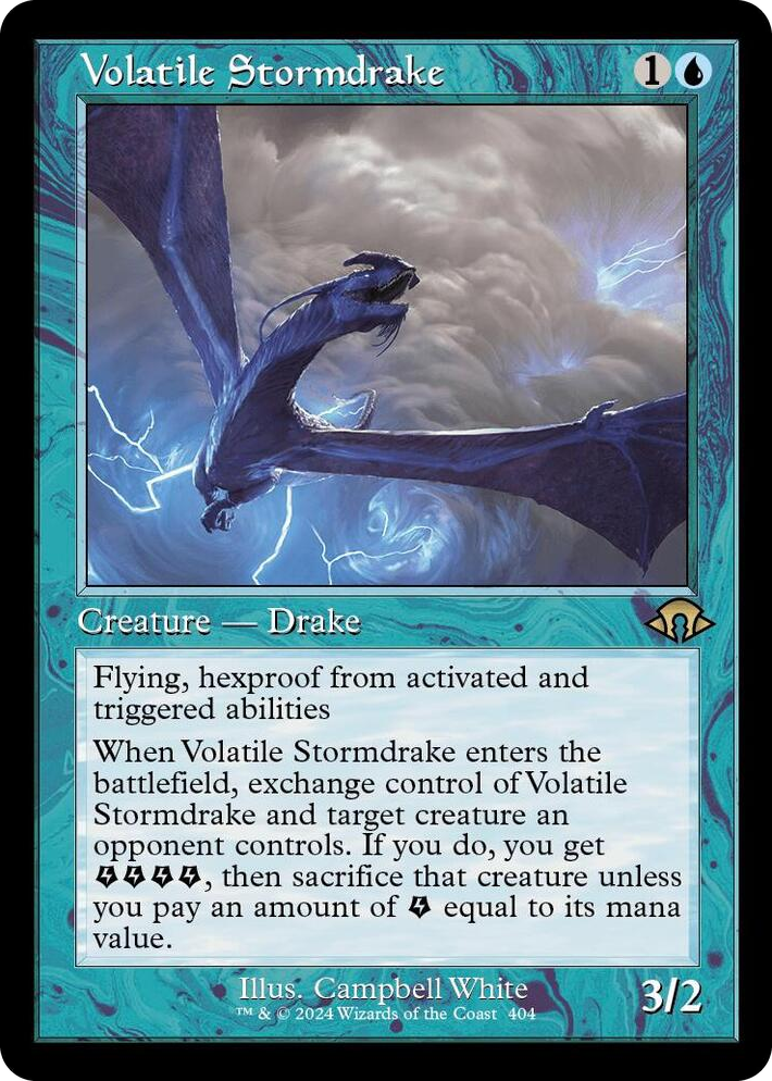0404 Volatile Stormdrake (Retro Frame) R Modern Horizons 3
