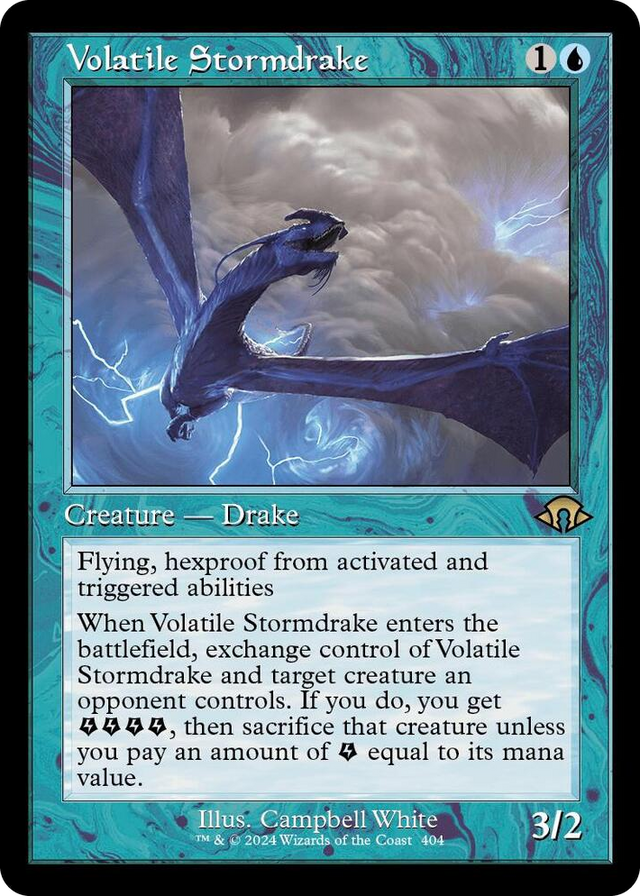 0404 Volatile Stormdrake (Retro Frame) R Modern Horizons 3
