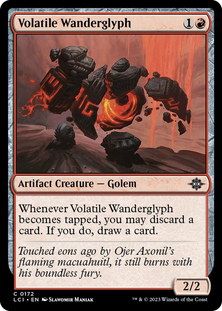 0172 Volatile Wanderglyph C The Lost Caverns of Ixalan
