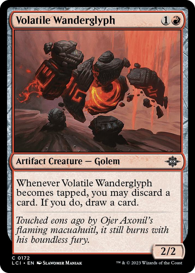 0172 Volatile Wanderglyph C The Lost Caverns of Ixalan