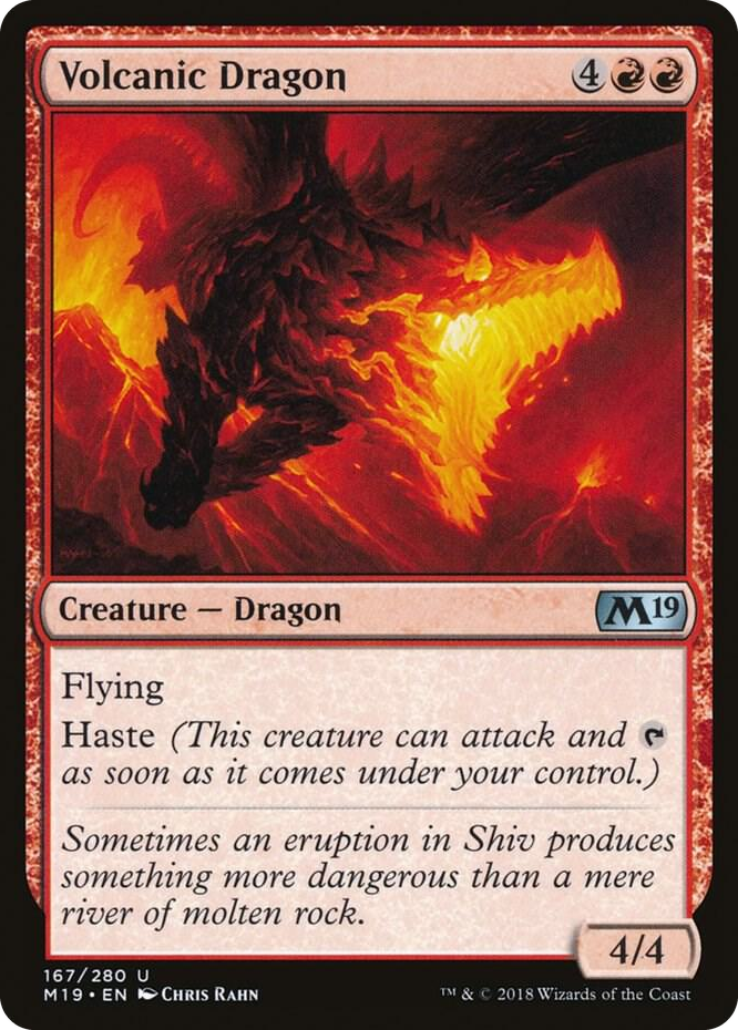 0167 Volcanic Dragon U Core Set 2019