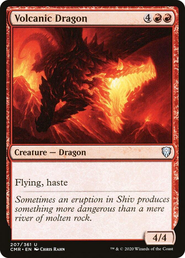0207 Volcanic Dragon U Commander Legends