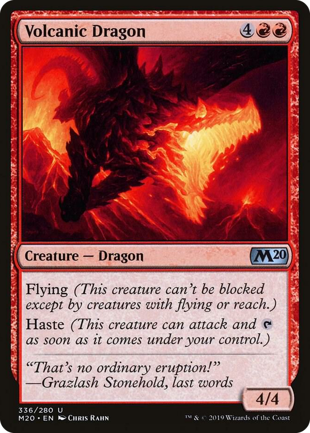 0336 Volcanic Dragon U Core Set 2020