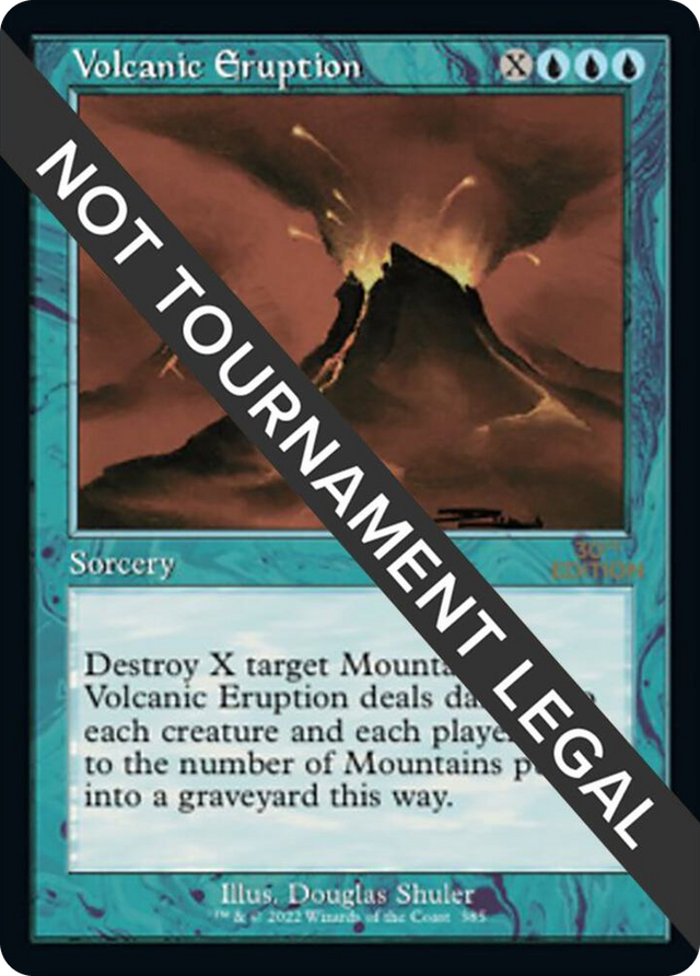 0385 Volcanic Eruption (Retro Frame) R 30th Anniversary Edition
