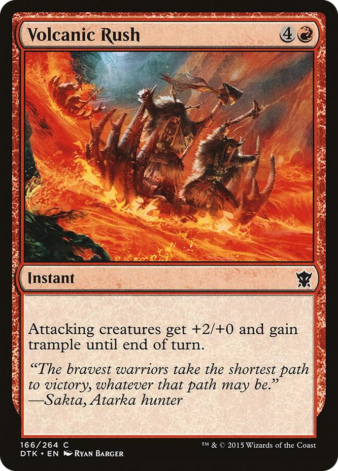 0166 Volcanic Rush C Dragons of Tarkir