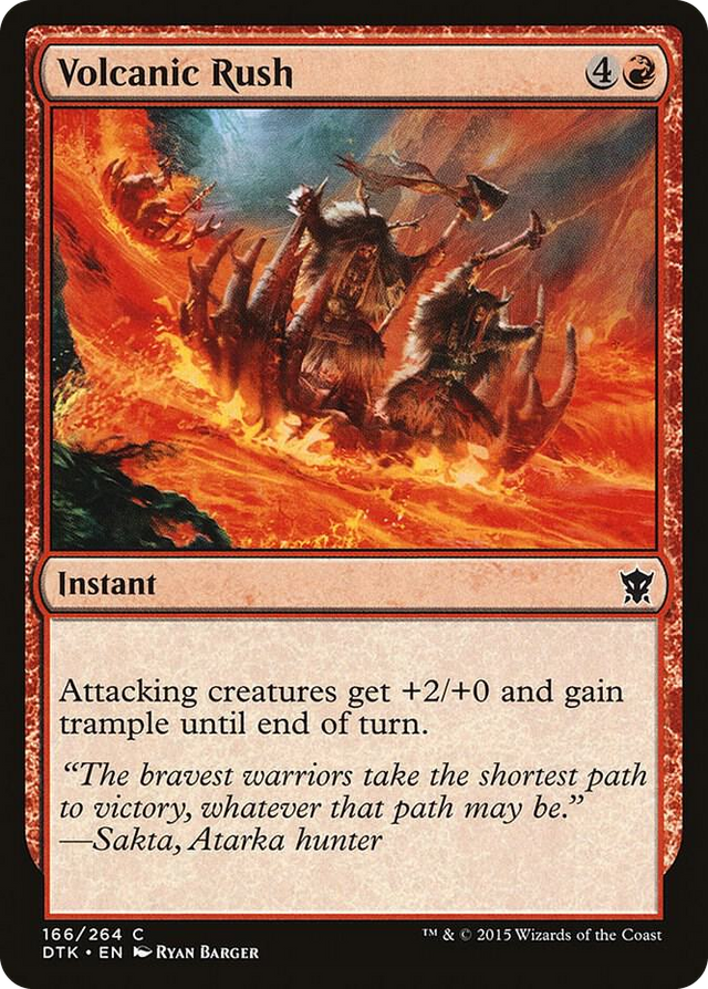 0166 Volcanic Rush C Dragons of Tarkir