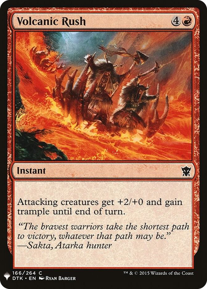 0166 Volcanic Rush C The List Reprints