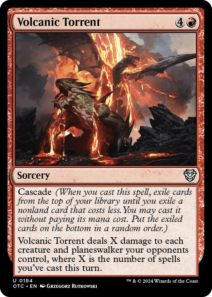 0184 Volcanic Torrent U Commander: Outlaws of Thunder Junction