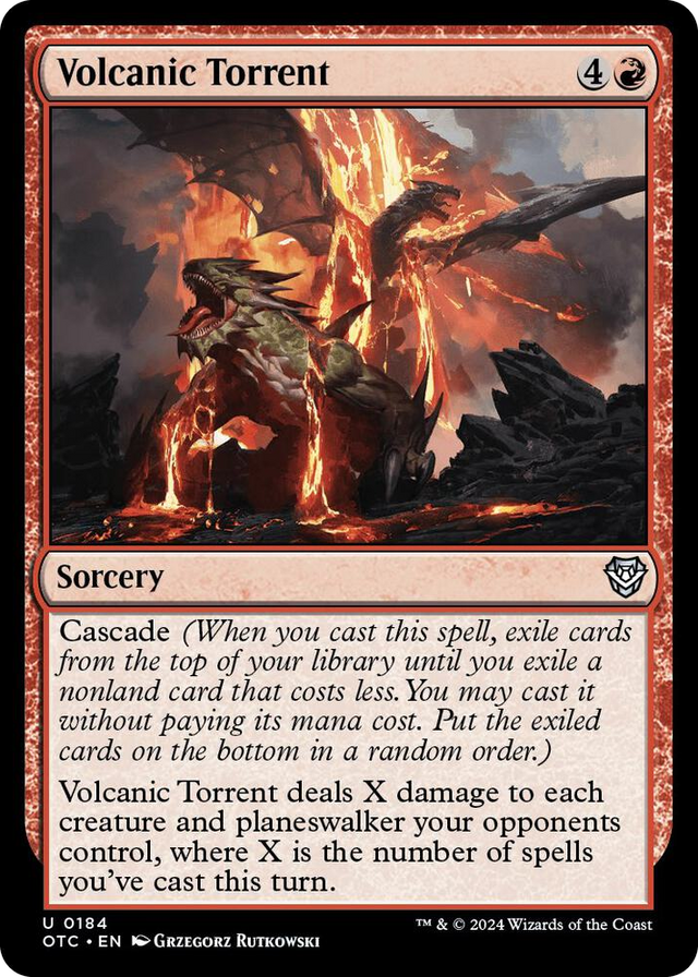 0184 Volcanic Torrent U Commander: Outlaws of Thunder Junction