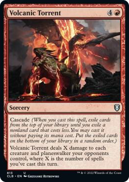 0813 Volcanic Torrent U Commander Legends: Battle for Baldur's Gate