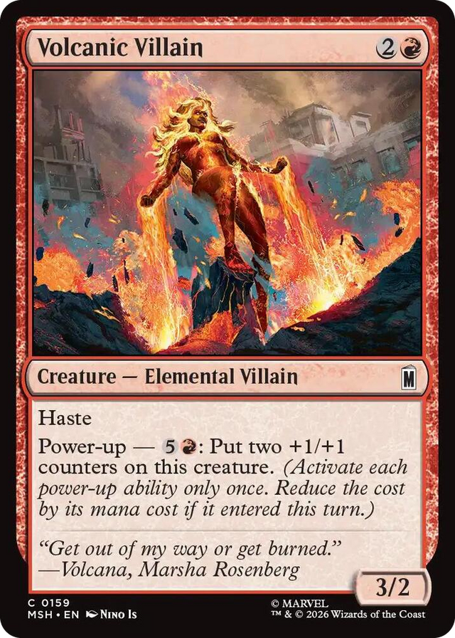 0159 Volcanic Villain C Marvel Super Heroes