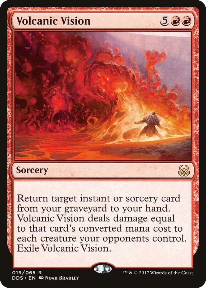 Volcanic Vision #19 R - Duel Decks: Mind vs. Might Pokemon card