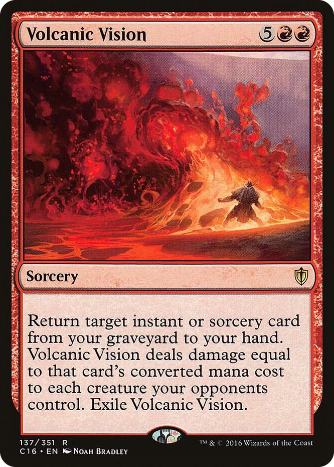 Volcanic Vision #137 R - Commander 2016 Pokemon card