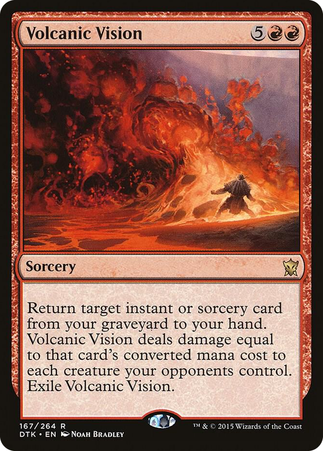 0167 Volcanic Vision R Dragons of Tarkir