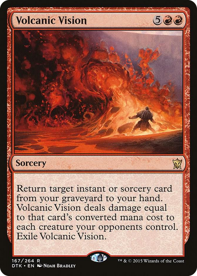 0167 Volcanic Vision R Dragons of Tarkir