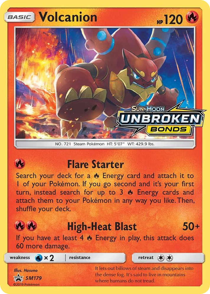 SM179 Volcanion - SM179 (Prerelease) Promo SM Promos