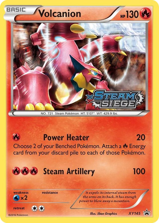 XY145 Volcanion (XY Steam Siege Prerelease) Promo XY Promos