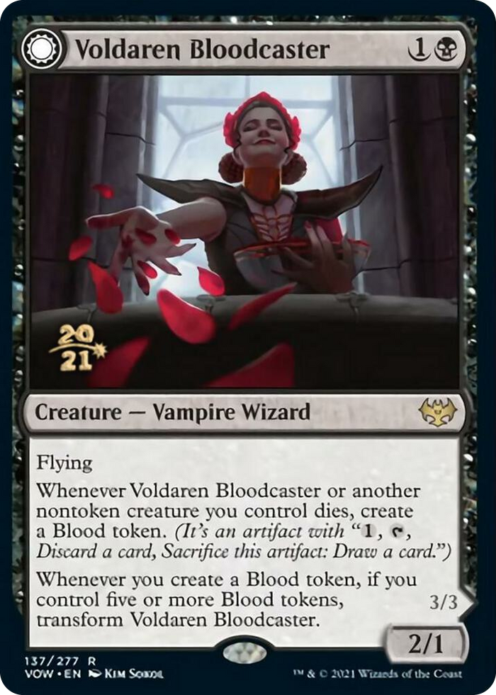 Voldaren Bloodcaster #137 R - Prerelease Cards Pokemon card