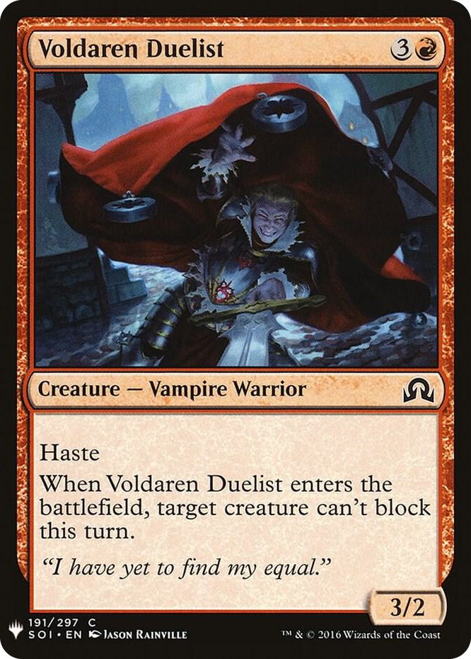 0191 Voldaren Duelist C The List Reprints