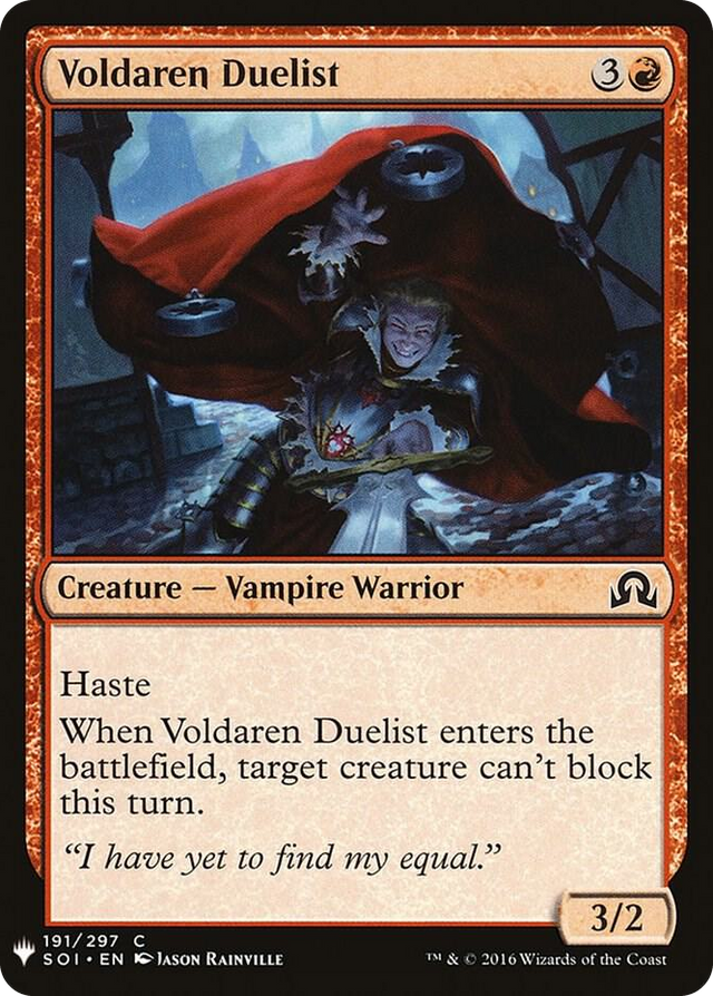0191 Voldaren Duelist C The List Reprints
