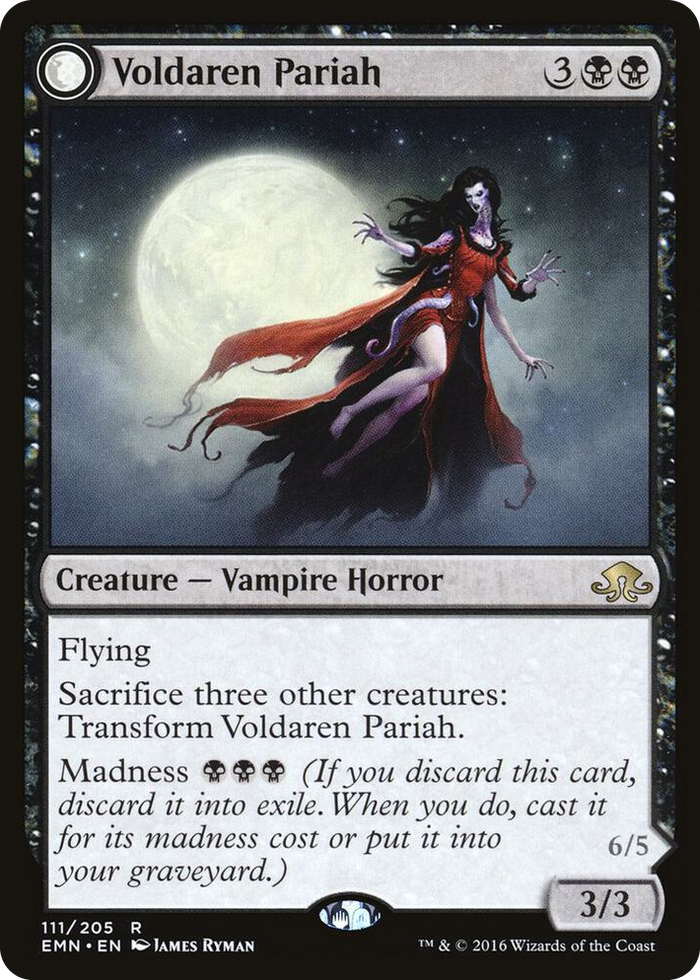Voldaren Pariah #111 R - Eldritch Moon Pokemon card