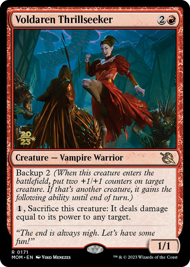 0171 Voldaren Thrillseeker R Prerelease Cards