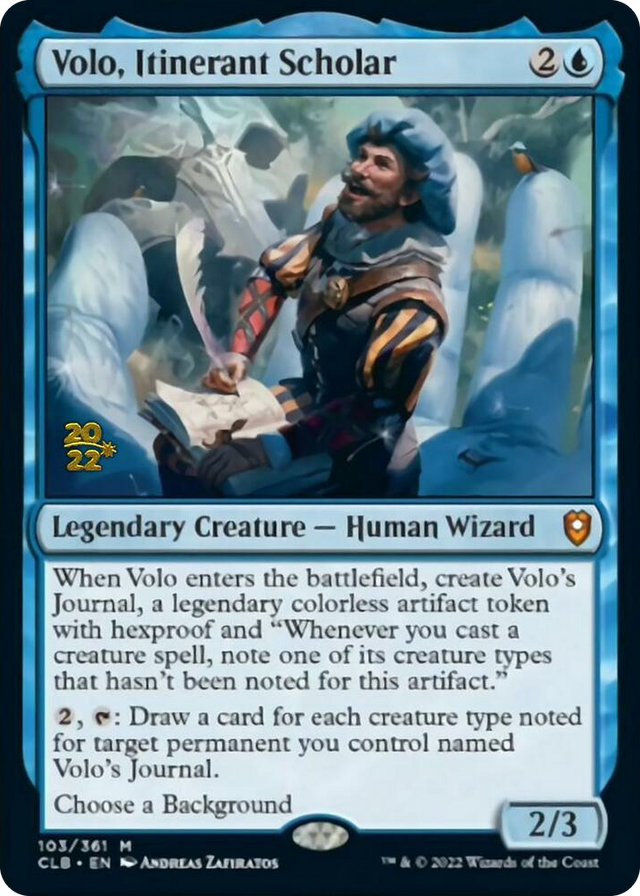 0103 Volo, Itinerant Scholar M Prerelease Cards