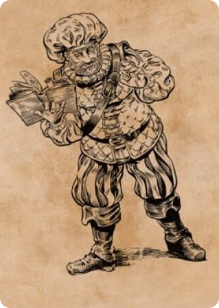 0048 Volo, Itinerant Scholar Art Card S Art Series: Commander Legends: Battle for Baldur's Gate