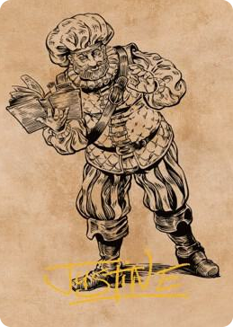 0048 Volo, Itinerant Scholar Art Card (Gold-Stamped Signature) S Art Series: Commander Legends: Battle for Baldur's Gate