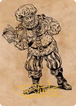 0048 Volo, Itinerant Scholar Art Card (Gold-Stamped Signature) S Art Series: Commander Legends: Battle for Baldur's Gate