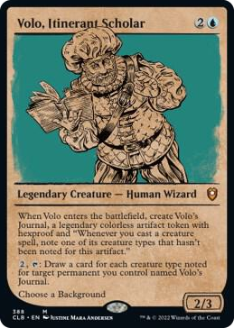 0388 Volo, Itinerant Scholar (Showcase) M Commander Legends: Battle for Baldur's Gate