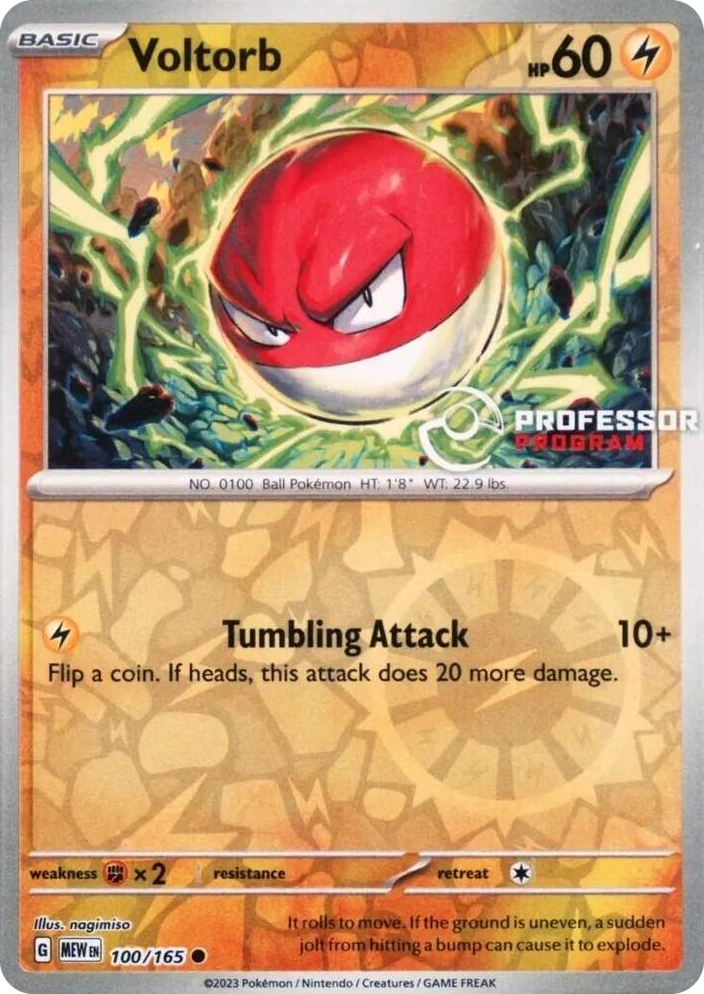0100 Voltorb Common Professor Program Promos