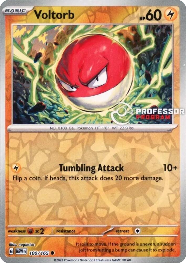 0100 Voltorb Common Professor Program Promos